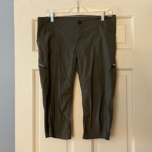 Icebreaker Merino Wool Womens 6 Gray Hiking Capri Pants Outdoor Active Gear